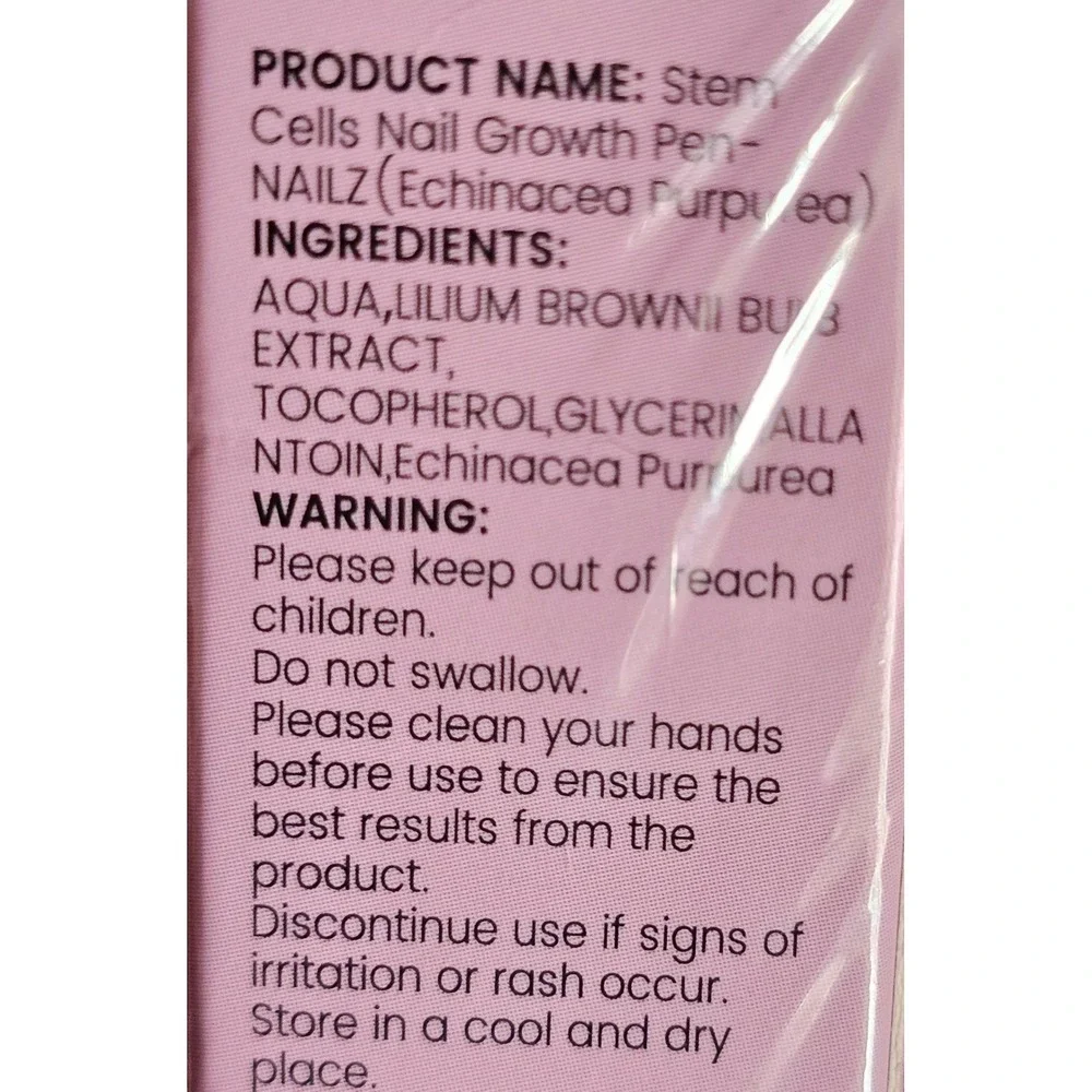 Nailz Stem Cells Nail Growth Pen Echinacea Purpurea Cuticle Oil Treatment 2ml